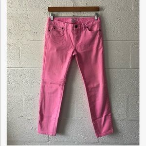 Vineyard Vines pink skinny ankle jeans sz: 2